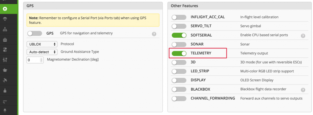 Enable telemetry