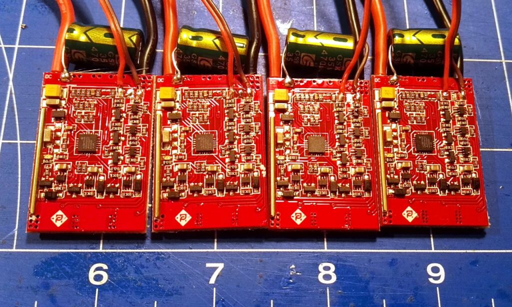 Four ESC lined up