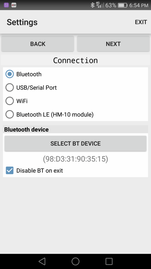 Bluetooth Setup