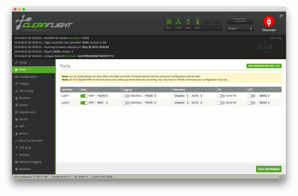 MSP on UART 2