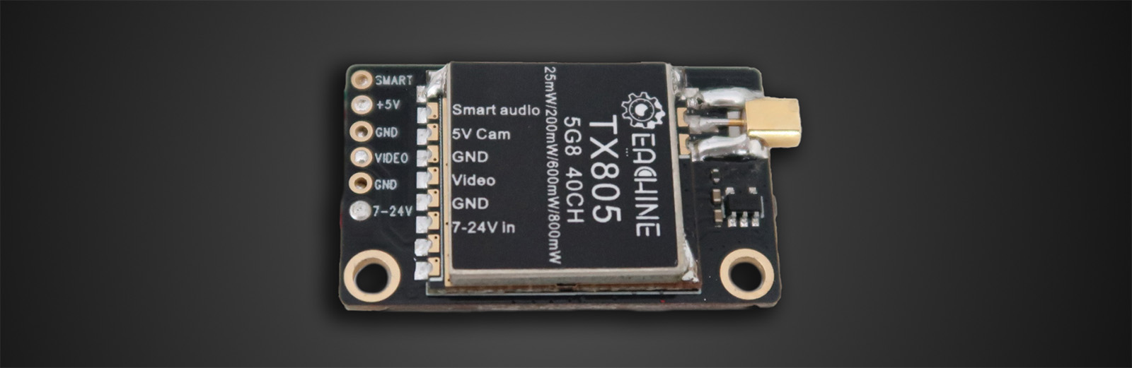 Eachine TX805 5.8GHz 800mW video transmitter hands on
