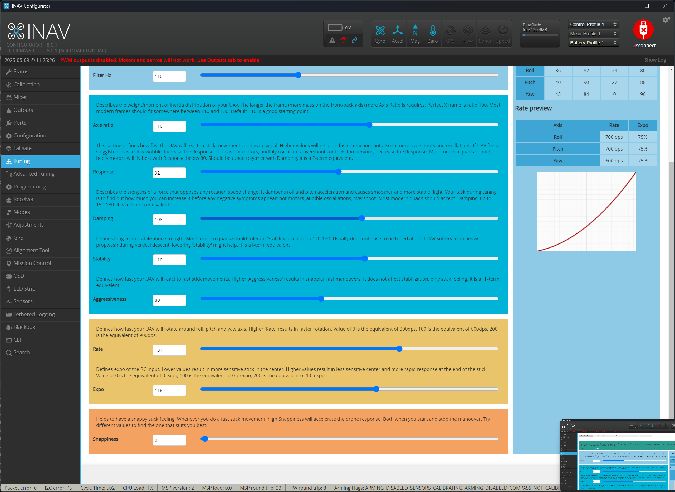 Additional settings of Ez-Tune: Aggressiveness and Snappiness