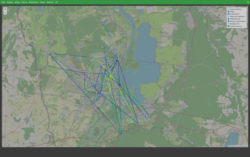 Meshtastic network traffic visualized