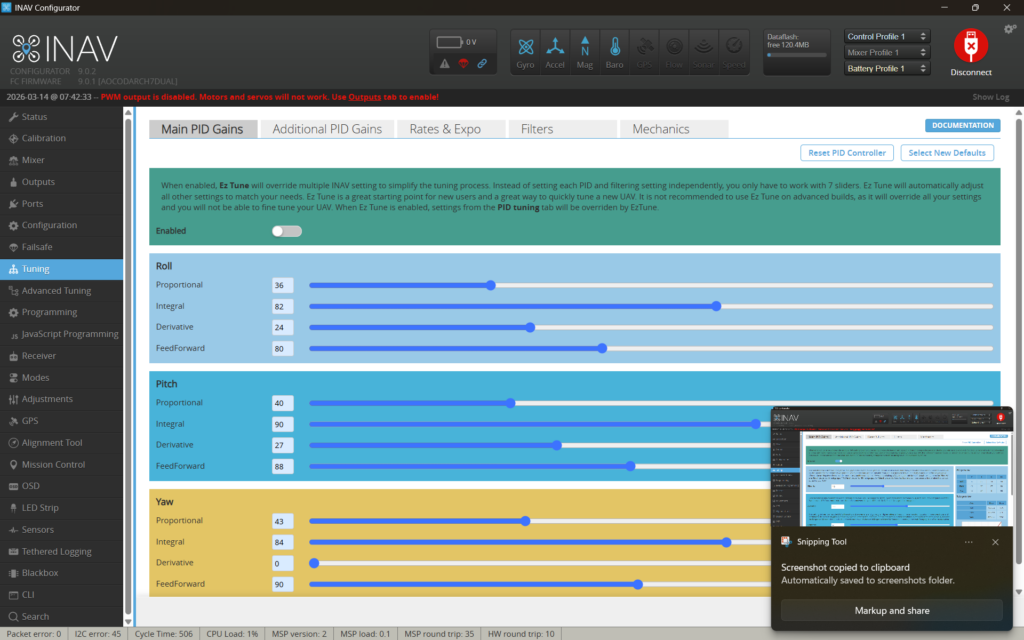 Ensure Ez Tune is disabled