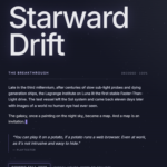 Starward Drift browser RPG